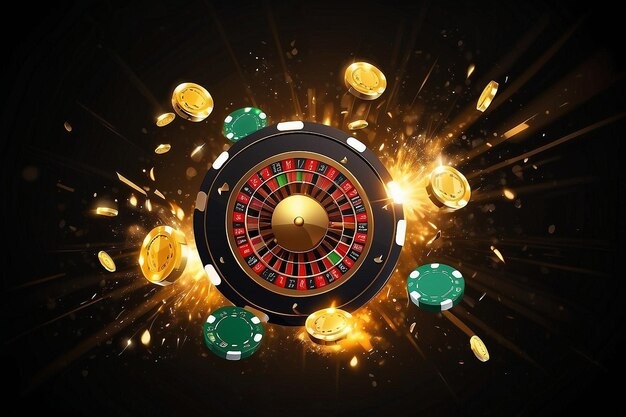 Diamond Empire slot game interface showing five reels with gemstone symbols and luxury gold background